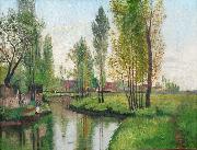 George Barret Figure by the River oil painting on canvas